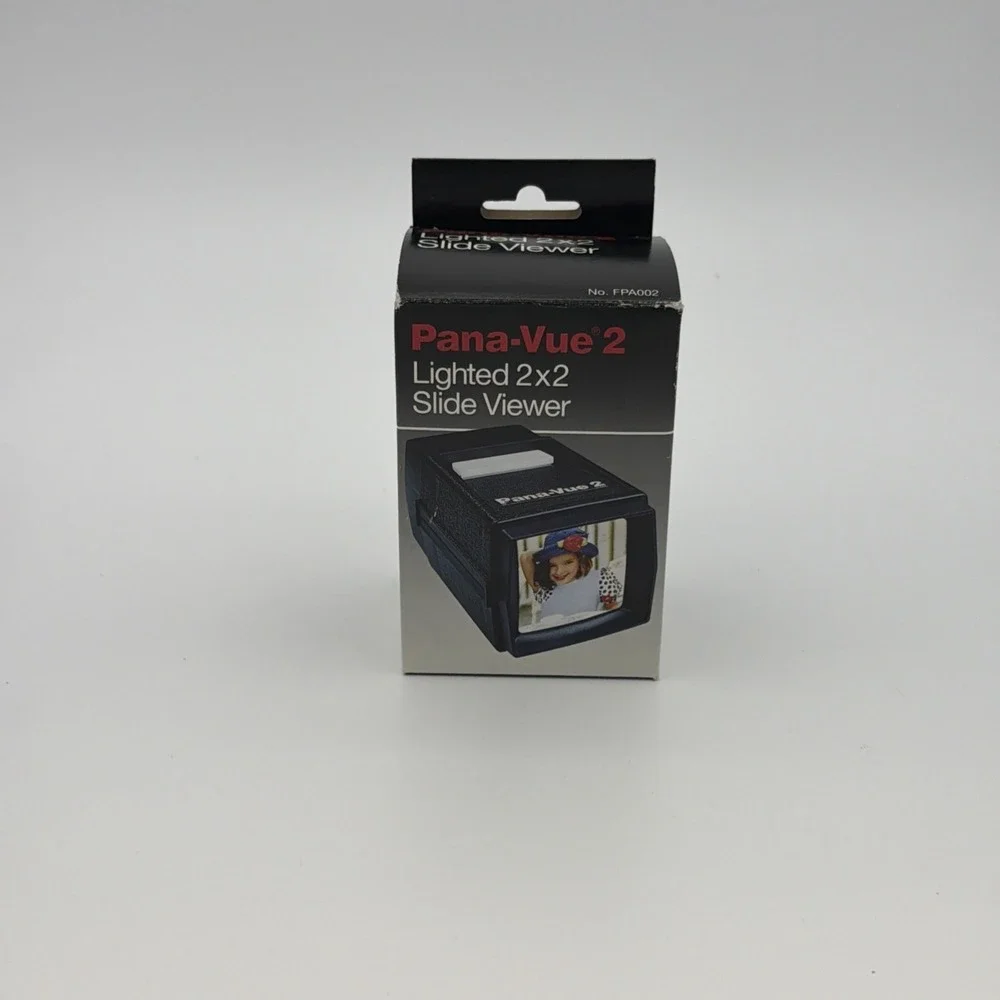 Vintage Pana-Vue 2 Lighted 2x2 Slide Viewer Tested And Working New In Box